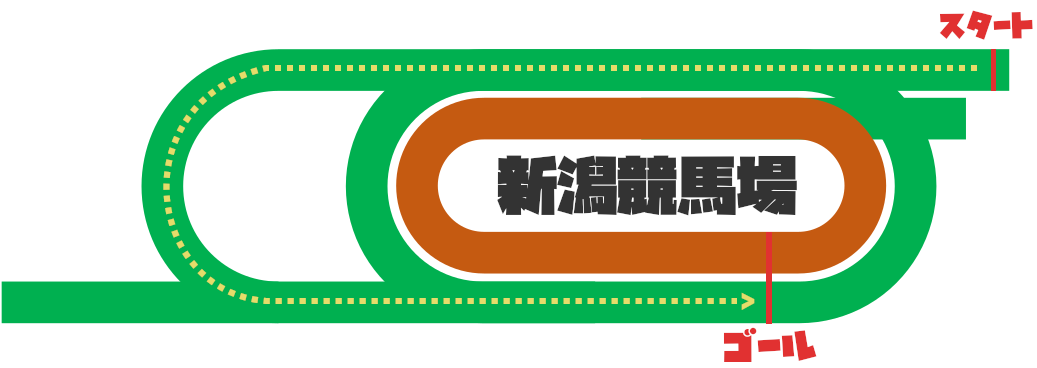 新潟競馬場芝2000外回りコース